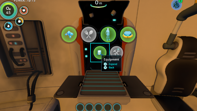 Subnautica fabricator on played using a wired controller.